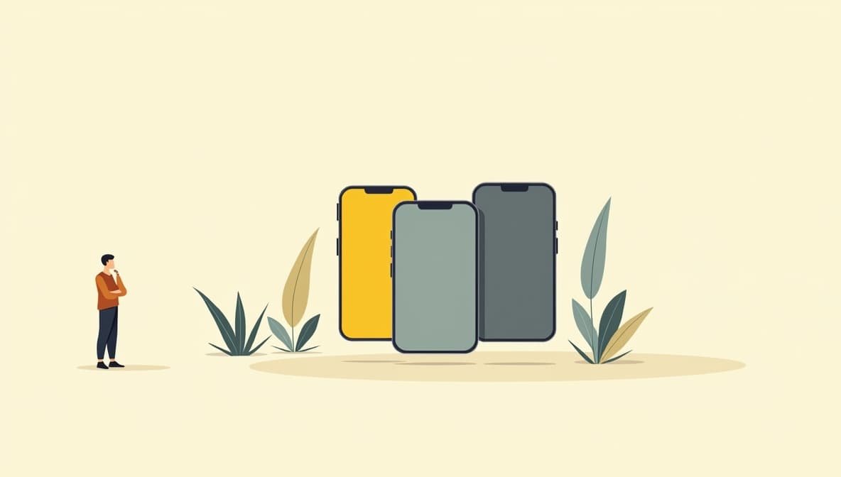 Ilustración mostrando una app de concierge digital en un smartphone